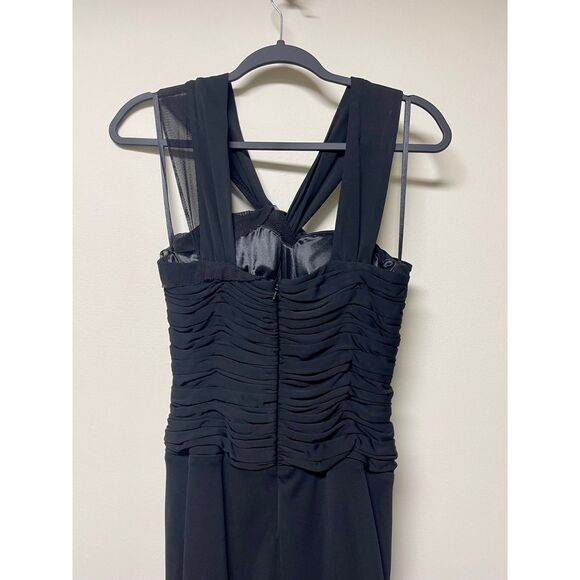 ROBERT RODRIGUEZ Black Formal Gown, Corset, Draping, Sz 4 - Picture 8 of 9